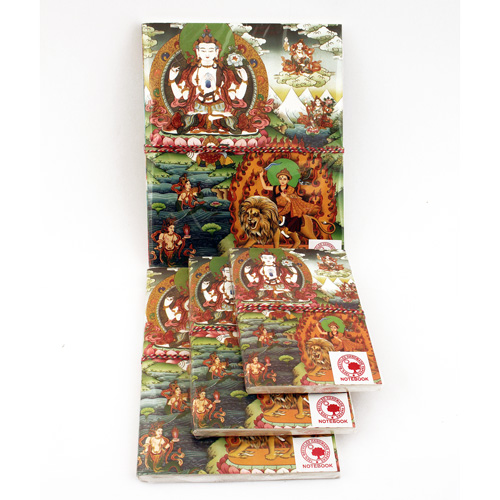 Bücherset, 4 Stück mit Avalokiteshwara/Durga